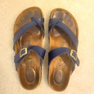 Navy Betula Birkenstock sandals